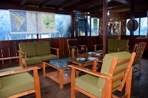 Χώρος καθιστικού στο Yaku Amazon Lodge & Expeditions