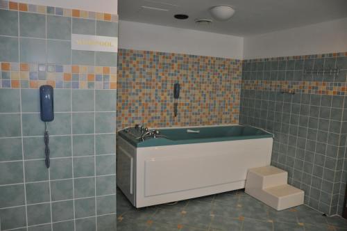 Koupelna v ubytování Wellness Hotel Haná