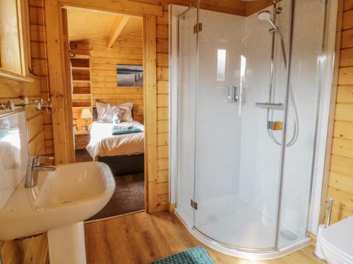 Koupelna v ubytování Manor Farm Lodges - Red Kite Lodge