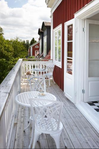 Balkón nebo terasa v ubytování Red Haven Cottage