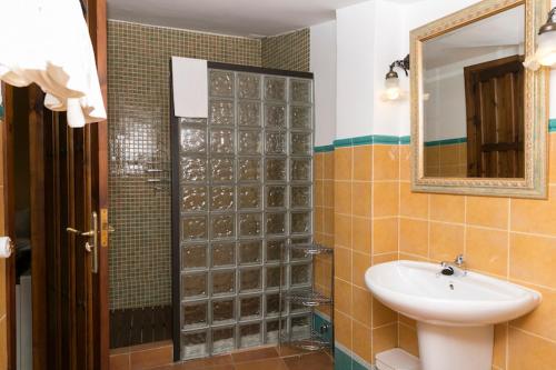 Kylpyhuone majoituspaikassa La Troje Oropesana