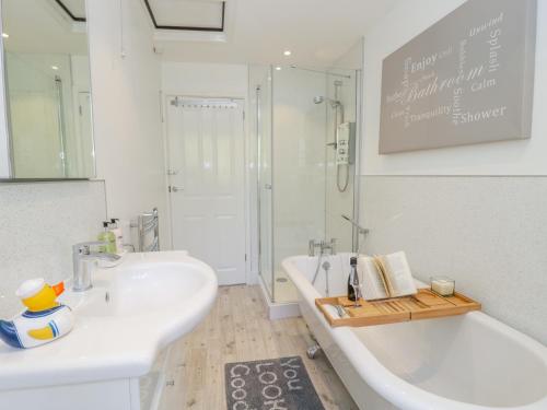 Et badeværelse på Duck Cottage