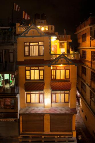 El edificio en el que está la casa de huéspedes