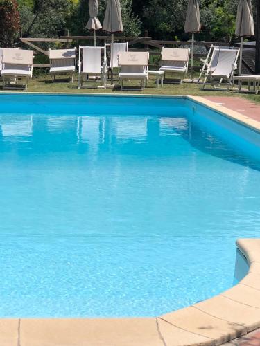 Bazén v ubytování Glamping Tuscany - Podere Cortesi nebo v jeho okolí