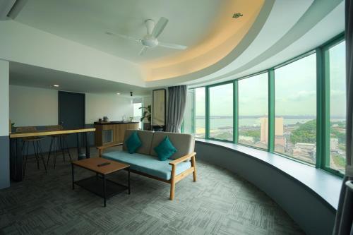 Ruang duduk di Z HOTEL