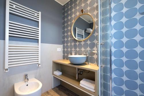 Koupelna v ubytování Hotel Baia