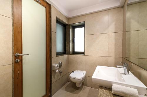 Koupelna v ubytování Budget Inn Bellevue