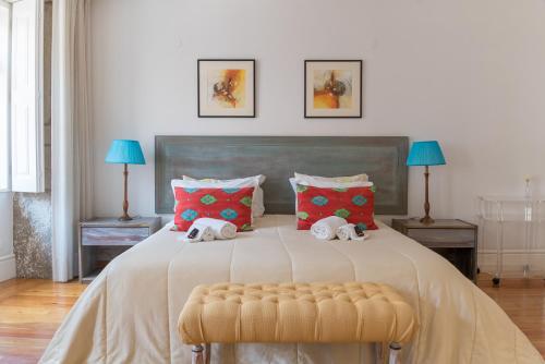 Cama o camas de una habitación en Capim Dourado Apartments Cedofeita