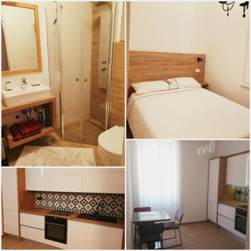 Ένα ή περισσότερα κρεβάτια σε δωμάτιο στο App Centar