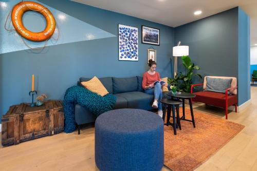 Khu vực ghế ngồi tại Stayokay Hostel Terschelling