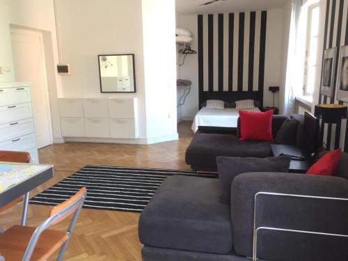 Χώρος καθιστικού στο Villa Barovier Apartments
