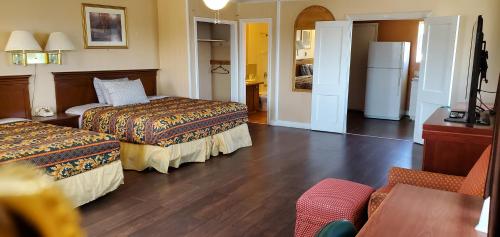 Postel nebo postele na pokoji v ubytování Travel Inn