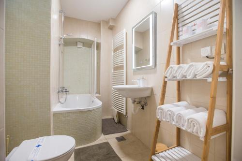 Koupelna v ubytování Apartment Atlas