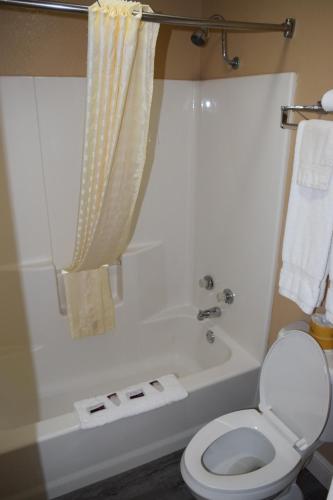 Bilik mandi di Albany Inn & RV Campground