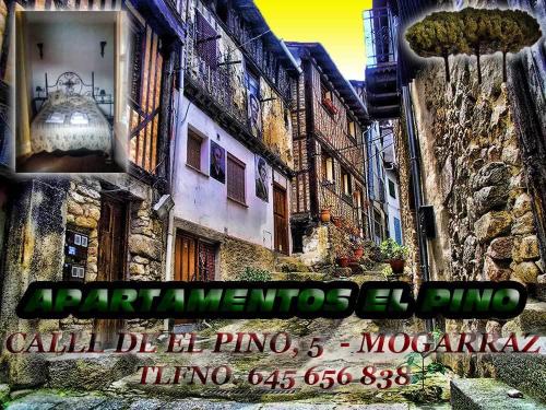 a picture of an old city with a building at Apartamento Rural El Pino in Mogarraz