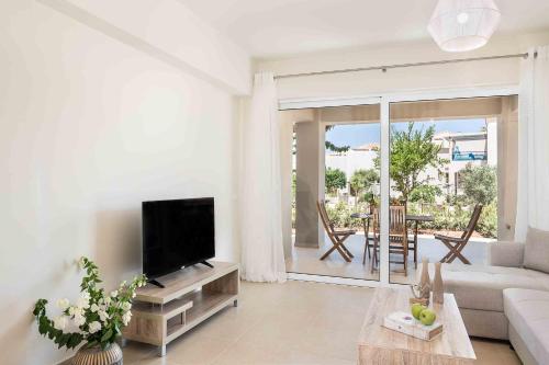 Χώρος καθιστικού στο Resitour - Aphrodite Beachfront