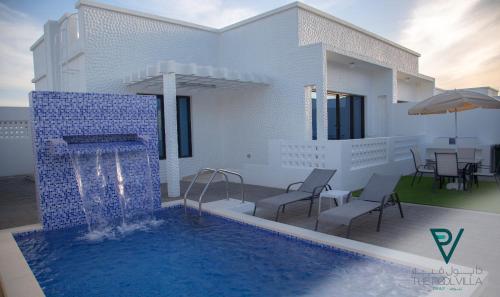 a rendering of a house with a swimming pool at THE POOL VILLA - TANUF in Nizwa