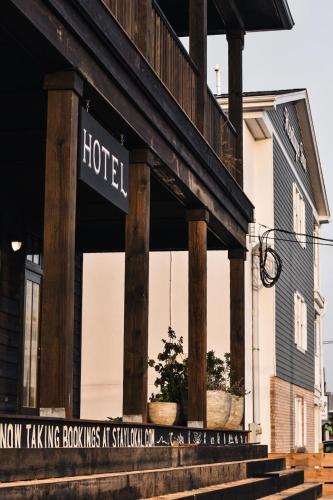 a hotel sign on the front of a building at Lokal Hotel Cape May in Cape May