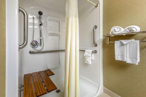 Ένα μπάνιο στο Quality Suites Sherman
