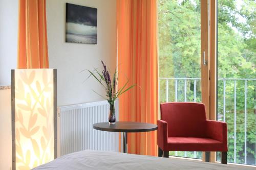 Ein Balkon oder eine Terrasse in der Unterkunft Ammerseehäuser