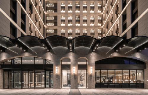 a rendering of the entrance to a building at Lakeshore Hotel Tainan in Tainan