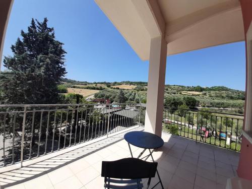 a view from the balcony of a house at Agriturismo Petrilli in Flumeri