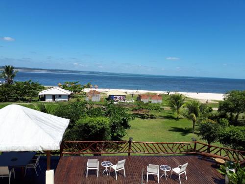 Vista general del mar o vista desde la posada u hostería