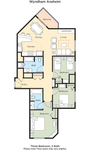 WorldMark Angels Campの見取り図または間取り図