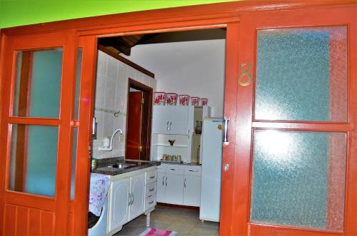 Dapur atau dapur kecil di Chalés Fazenda Vale da Mata