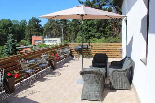 Μπαλκόνι ή βεράντα στο Villa Neubad