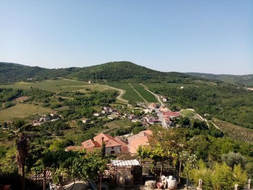 a view of a small village in the hills at Rooms Serafin-Lavanda in Motovun