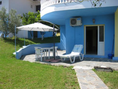 Zahrada ubytování Europa Apartments Stefanos