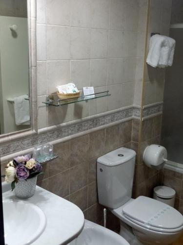 Vonios kambarys apgyvendinimo įstaigoje Hotel El Guerra