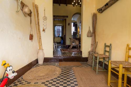 Χώρος καθιστικού στο Casa centenaria con encanto