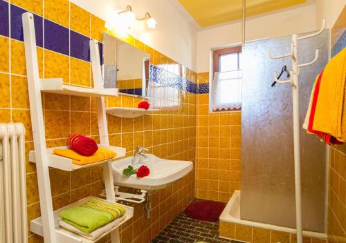 Kúpeľňa v ubytovaní Appartment Eggerhof
