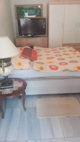 Posteľ alebo postele v izbe v ubytovaní Apartmán Melani