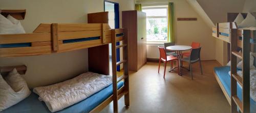 A bunk bed or bunk beds in a room at Jugendherberge Friedrichstadt