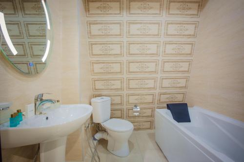 Koupelna v ubytování Hotel Comfort Tbilisi