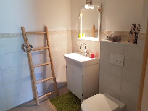 Kúpeľňa v ubytovaní Ferienwohnung Havelblick