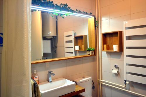 Koupelna v ubytování Clean&Cozy Apartments Novi Beograd