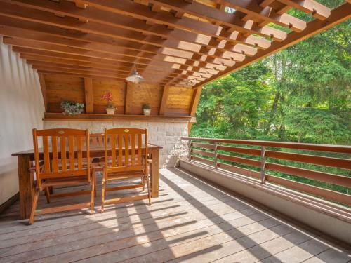 Chalet Lič by Interhomeにあるバルコニーまたはテラス