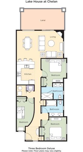 a floor plan of a house at chagall at WorldMark Chelan - Lake House in Chelan