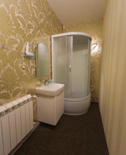 Koupelna v ubytování Hotel Villa Venice