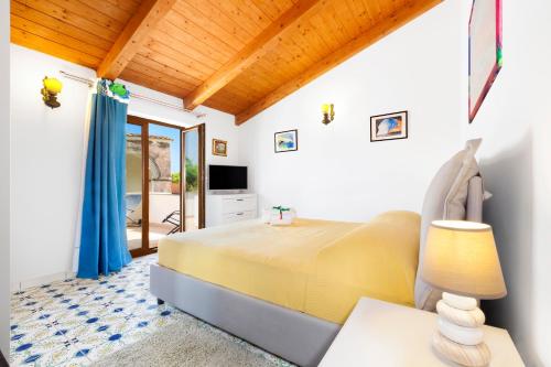 Een bed of bedden in een kamer bij Gaiano Apt