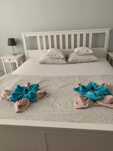 A bed or beds in a room at Apartment Oświęcim klimatyzowany