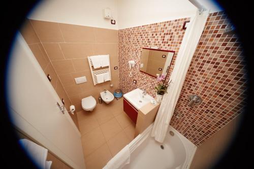 Koupelna v ubytování Hotel Residence Key Club