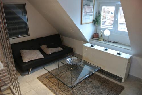 Posezení v ubytování Appartement Studio Tournai