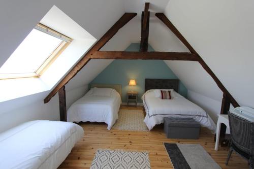 Krevet ili kreveti u jedinici u objektu Au Mont Chez Nous Jaccuzi et Sauna