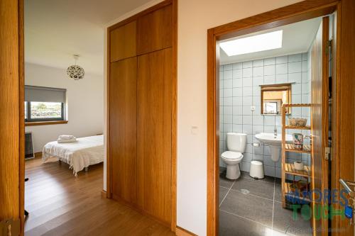 Koupelna v ubytování Casa da Barra