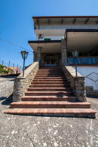 a set of stairs in front of a building at Madonna della Scala in Castellabate